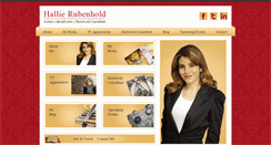Desktop Screenshot of hallierubenhold.com