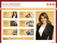 Tablet Screenshot of hallierubenhold.com